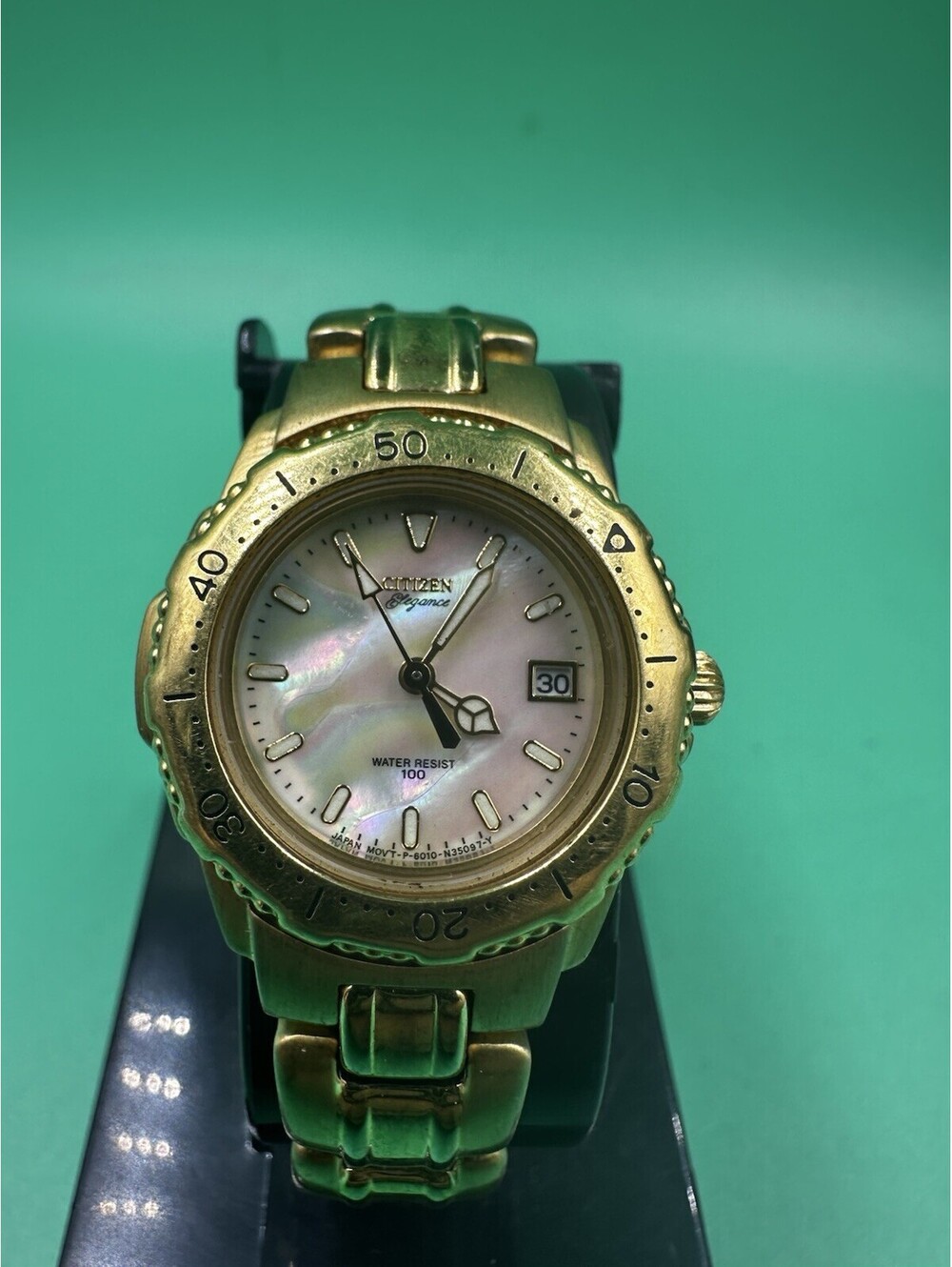 Citizen Elegance 6010-S46331 Ladies Gold Tone Mother of Pearl Dial Quartz Watch